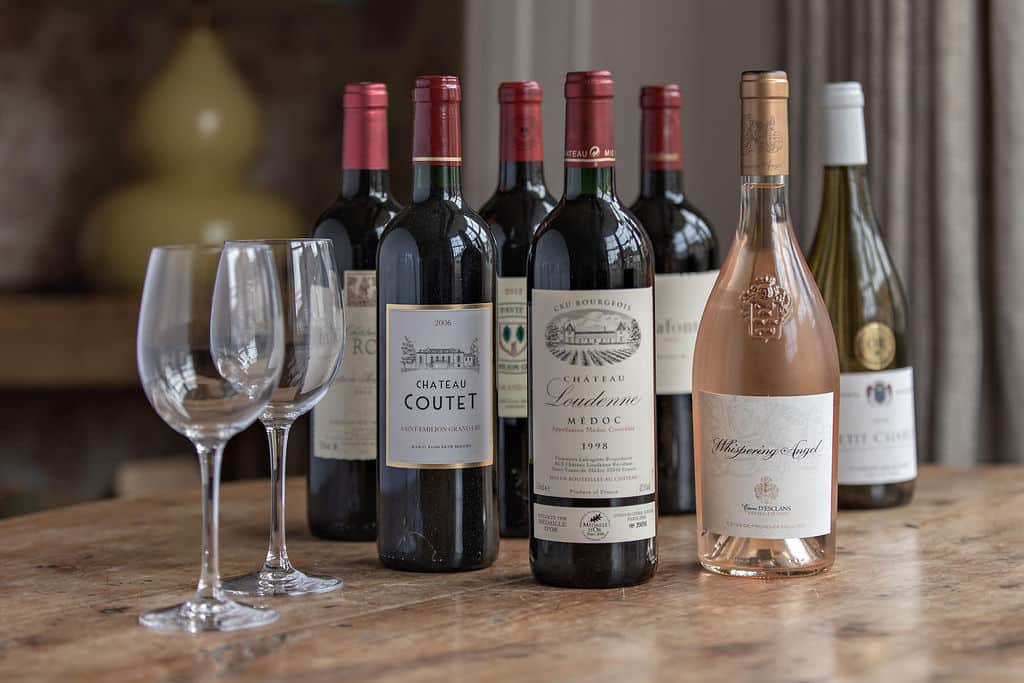 Wine selection at The White Swan Inn, Pickering